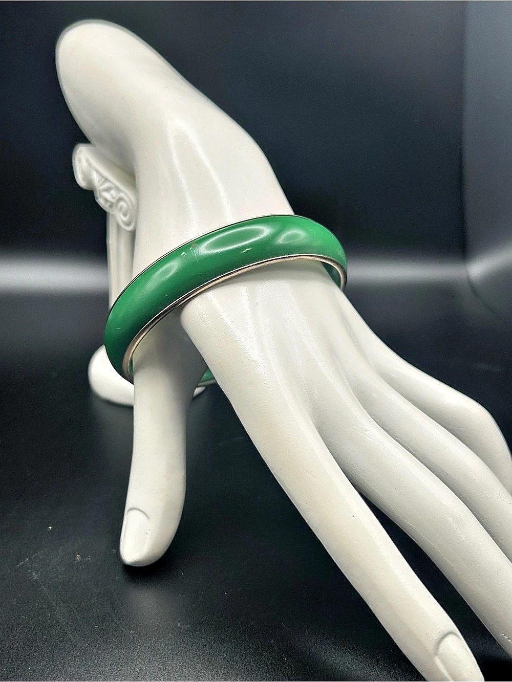 Green Enamel Bracelet
